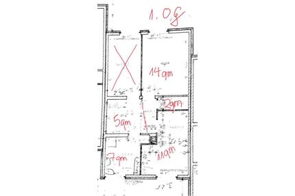 2 Zimmer in 3-WG, Gemeinschaftsbad, ca. 30 qm Wohnfläche - Kölln-Reisiek