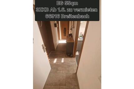 3 ZKB in 66916 Breitenbach. - 650,00&nbsp;EUR Kaltmiete, ca.&nbsp; 55,00&nbsp;m&sup2; in Ottweiler (PLZ: 66564)
