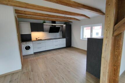 sanierte große 2-Raum-Dachgeschosswohnung im Loft- Stil mit Einbauküche, Balkon, Gartennutzung in Ebersbach - Ebersbach-Neugersdorf