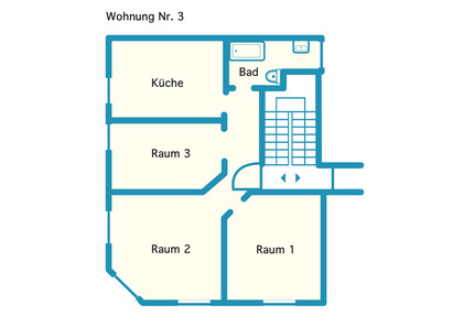 3 Zimmer Wohnung in Ludwigshafen Friesenheim - Ludwigshafen am Rhein Ludwigshafen-Hemshof