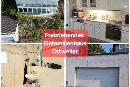 Freistehendes Einfamilienhaus, Doppel- sowie Einzelgarage, Grundstück ca. 650 m², Sackgassenlage - Ottweiler