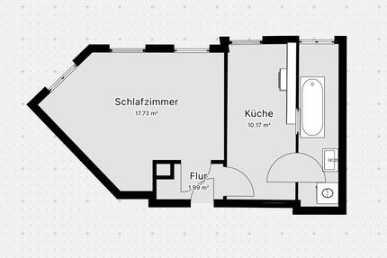2-Zimmer-Wohnung mit offener Küche, ab sofort - Leipzig Nord