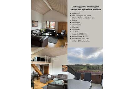 Großzügige DG-Wohnung mit Galerie und idyllischem Ausblick - Denkendorf