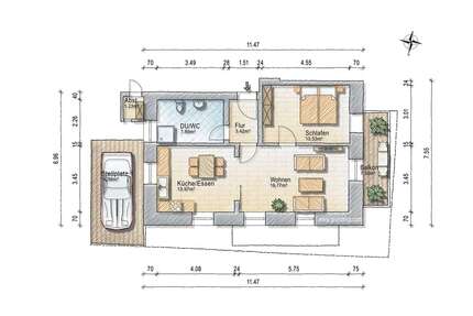 Wohnung zum Mieten in Neuenstadt 860,00 € 65.71 m²