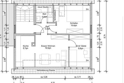 Helle, möblierte 3-Zimmerwohnung zur befristeten Untervermietung - Gunzenhausen