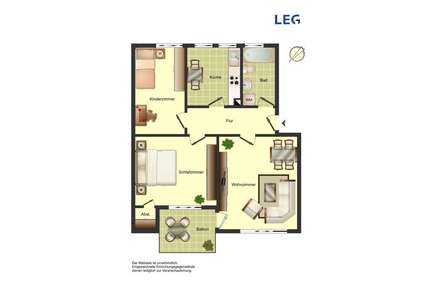 Wohnung zum Mieten in Bergkamen 499,00 € 67 m²