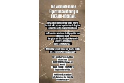 Hochwertige mobillierte zwei Zimmer Wohnung in ERKRATH-HOCHDAHL - Solingen Ohligs