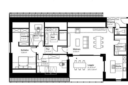 Ihr Wohntraum mit Loggia - 1.465,00&nbsp;EUR Kaltmiete, ca.&nbsp; 116,78&nbsp;m&sup2; in Bad Bentheim (PLZ: 48455)