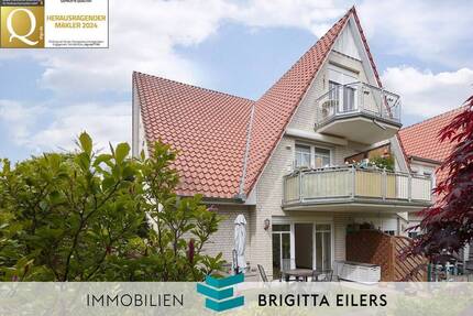 Komfortabel wohnen ab 60 Jahren: Renovierte Erdgeschosswohnung mit 93 m², Terrasse und Garage - Achim