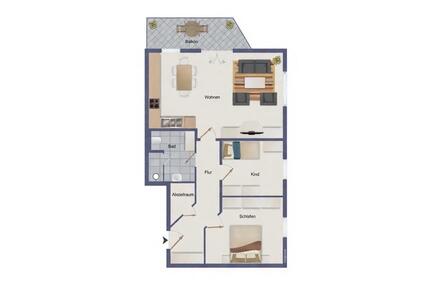 Modernisiert | 3,5-Zim | EBK-+Balkon+Stellplatz | Nähe A81 - Horb am Neckar