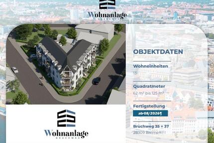 NEUBAU exklusive 3-Zi.-Wohnung in 28309 Bremen NÄHE Mercedes