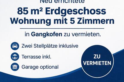 Neue 85 m2 Wohnung mit 5 Zimmern zu vermieten - Gangkofen