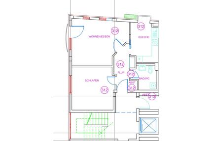 Schöne 2,5 Zimmer Wohnung im Herzen Eisenachs (mit Aufzug)
