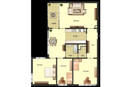 Wohnung Ritterhude 1 Zimmer - 550,00&nbsp;EUR Kaltmiete, ca.&nbsp; 40,00&nbsp;m&sup2; in Ritterhude (PLZ: 27721)