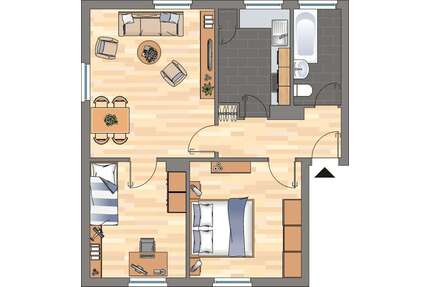 Wohnung zum Mieten in Wilhelmshaven 379,00 € 56.16 m²