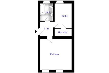 renovierte 1-Raumwohnung - 230,00&nbsp;EUR Kaltmiete, ca.&nbsp; 39,30&nbsp;m&sup2; in Finsterwalde (PLZ: 03238)