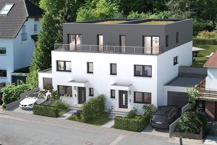 Neubau Doppelhaushälfte in Hanglage, direkt am Wald, mit Taunusblick - Kelkheim Fischbach