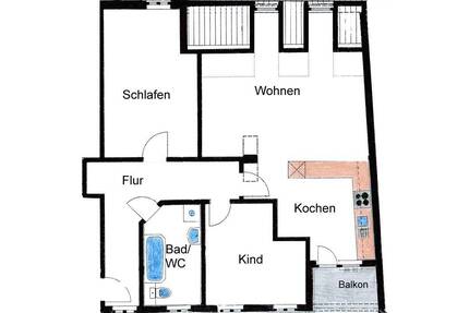 3-Zimmerwohnung in Ilmenau - 720,00&nbsp;EUR Kaltmiete, ca.&nbsp; 84,40&nbsp;m&sup2;&nbsp;Wohnfl&auml;che in Ilmenau (PLZ: 98693)