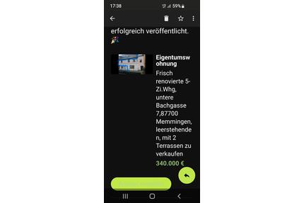 Eigentumswohnung leerstehend - 320.000,00&nbsp;EUR Kaufpreis, ca.&nbsp; 92,00&nbsp;m&sup2; in Memmingen (PLZ: 87700)