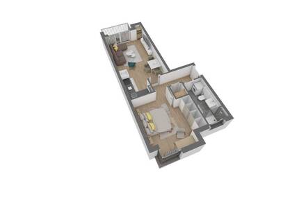 Attraktive 2 Zimmer-Wohnung im 1. OG mit Balkon - Offenbach am Main Bürgel