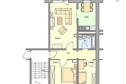 Schöne 3 Zimmer Wohnung mit Balkon! - Grabow