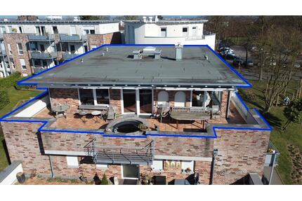 DAS BESONDERE Altengerechte Penthousewohnung mit Kachelofen und Dachterrasse - Kleve