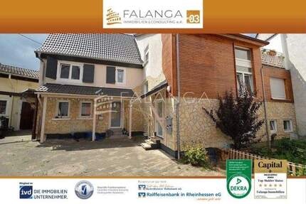 Falanga Immobilien - 2 Häuser + 1 entwicklungsfähige Scheune auf gr. Hofgrundstück in Kl-Winternhm. - Klein-Winternheim