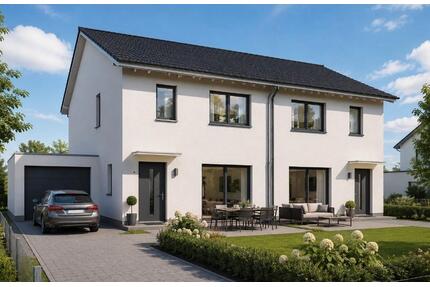 Neubau-Doppelhaushälfte – ca. 140 m² Wohnfläche Schlüsselfertig - Wallersdorf