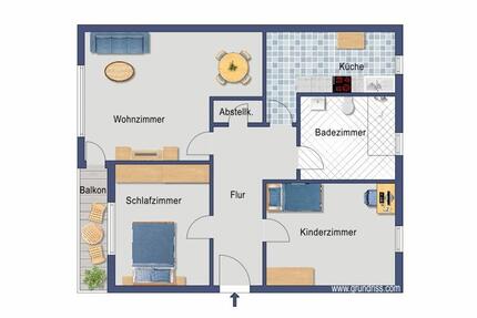 3-Zimmer-Wohnung - 752,00&nbsp;EUR Kaltmiete, ca.&nbsp; 75,19&nbsp;m&sup2; in Osnabrück (PLZ: 49088) Dodesheide