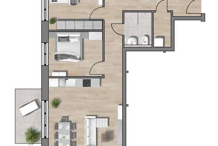 Wohnung zum Kaufen in Traunstein 447.500,00 € 71.58 m²
