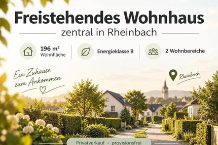 196 m² | 2 Wohnbereiche | Energieklasse B | zentral in Rheinbach