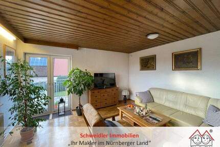 Natur pur! Schöne 2-Zimmer-Balkon-Wohnung mit Einbauküche & Garagenstellplatz in Sollenberg - Gräfenberg