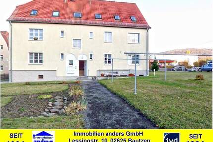 Moderne 2-Raum-Wohnung mit gemeinschaftlichen Wiesengrundstück in Löbau