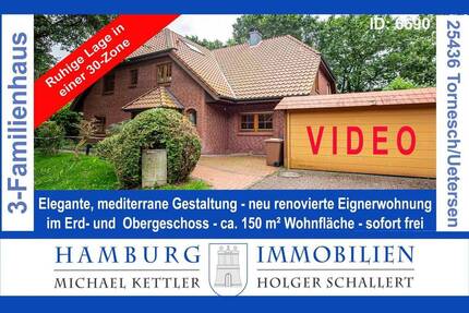 3 Familienhaus - teilvermietet, BJ 1999, sofort freie 4-Zimmerwohnung, ca. 150 m² in 25436 Uetersen - Uetersen/Tornesch