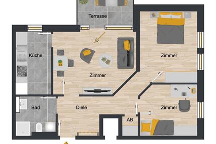 3 Zimmer Wohnung in Bovenden mit Wohnberechtigungsschein!