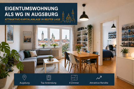 Wohnung zum Kaufen in Augsburg 430.000,00 € 65 m²