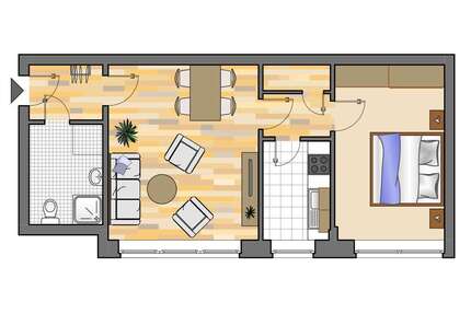 Wohnung zum Mieten in Dorsten 439,00 € 49.96 m²