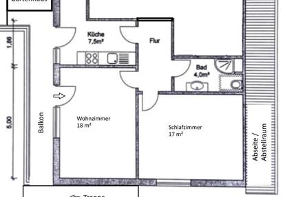 Frisch renovierte 2-Zimmer Wohnung mit Süd-Balkon - Hanerau-Hademarschen