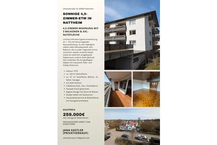 Attraktive 4,5-Zimmer Wohnung mit 3 Balkonen & XXL-Nutzfläche - Nattheim