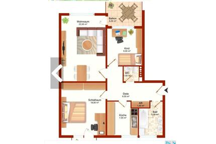 Eigentumswohnung - 250.000,00&nbsp;EUR Kaufpreis, ca.&nbsp; 76,00&nbsp;m&sup2; in Hersbruck (PLZ: 91217)