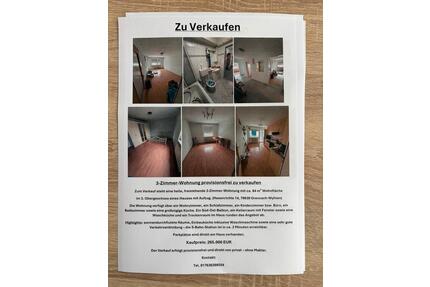 3 Zimmer Wohnung Grenzach whylen - Grenzach-Wyhlen