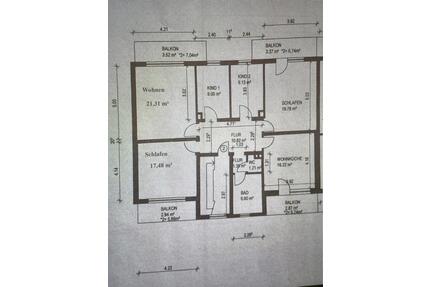 5 ZKB Wohnung mit 4 Balkon und Garten in ruhiger idyllischer Lage - Mörlenbach