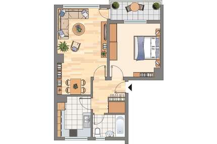 Wohnung zum Mieten in Dortmund 477,00 € 60 m²
