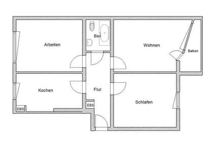 Wohnung zum Mieten in Bonn 805,00 € 80 m²