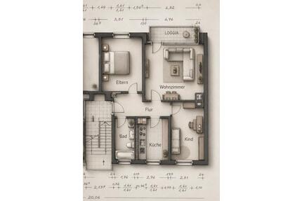 Ansprechende 3-Zimmer Wohnung in Rheine Schotthock