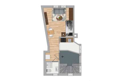 Wohnung zum Mieten in Wallau Hofheim 520,00 € 27 m²