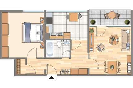 Wohnung zum Mieten in Dortmund 307,11 € 62.27 m²