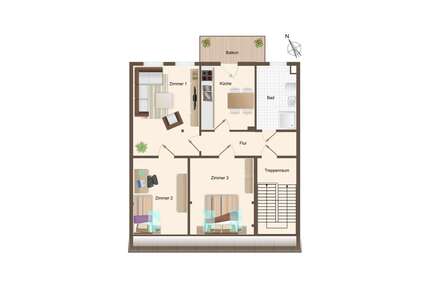 Wohnung zum Kaufen in Rostock 342.000,00 € 77.6 m²