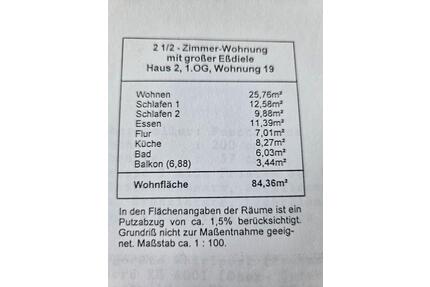 Kapitalanlage: 2,5 Zimmer, große Essdiele. Vermietet. Von Privat. - Ahrensburg