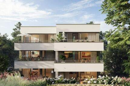 Neubau! Attraktive 2-Zimmer-Wohnung im EG mit Terrasse - Ludwigsburg Mitte